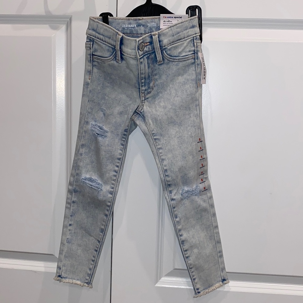Brand new blue denim jeans